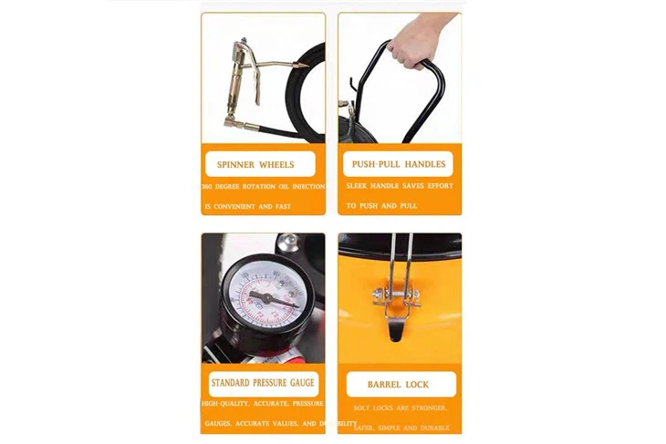 Pneumatic Grease Gun 12L Cylinder Model suppliers
